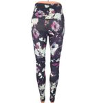 Lululemon Black Purple Printed Mid Rise Pull On Wunder Under Pant Leggings Sz 6 Photo 2