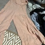 Selfie Leslie  STRAPLESS WIDE LEG JUMPSUIT NUDE PINK Small Photo 2