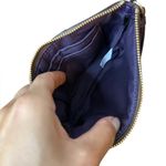 Coach  Purple Stripe Classic Corner Zip Wristlet Photo 4