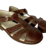 Propet Heather Fisherman Sandals Brown Leather Embroidery Grandmacore Sz 7 1/2 Photo 0