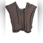 POL  Mineral‎ Wash Navy Gray Hooded Tank medium Photo 2