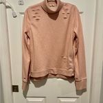 Emory park  Womens Sweater Zip Sides Medium Pale Pink Photo 1