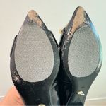 Diane Von Furstenberg  Black Patent Leather Pointed Toe Flats 8M Photo 5
