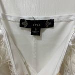 Iris  White Feather-Trim Mini Dress Photo 1