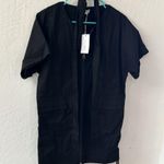 Lovers + Friends  Ashwood Mini Dress Ebony Black Zip Front Small Photo 6