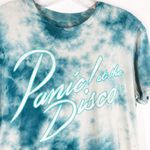 Panic at the Disco Small Tee Graphic Tie Dye Short Sleeve Crew Blue White 462 Photo 2