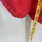 Chico's Midi Dress Size XS/Small Watermelon Punch Red 100% Linen Oversized Photo 9