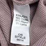 Michael Stars NEW  Asymmetrical Ribbed Tunic Blouse Mauve Artsy Capsule Comfy OS Photo 7