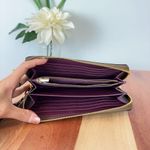 Coach NWT Long Zip Around Wallet In Signature Canvas Photo 5