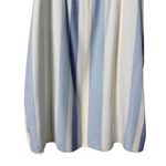Joie  Linen Blend Striped V-Neck Sundress‎ in Blue and White, Size 8 Photo 4