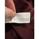 ZARA  Womens Wrap Dress Large Burgundy Midi V-Neck Long Sleeve Knit Photo 11