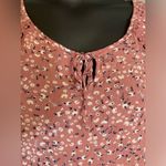 Pink Rose pink floral crop top Photo 3