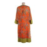 NWT Rara Avis by Iris Apfel Bird Floral Print Caftan in Orange Dress M Size M Photo 4