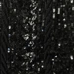 Emanuel Ungaro Silk Beaded Sequin Black Mini Dress Size 6 Photo 1