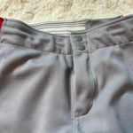 Holloway  Gray and Red Track baseball/softball Pants with Elastic Waistband Sz XS Photo 2
