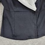 Ravel Womens Formal Jacket M Black White Taffeta Double Breasted French Cuffs Size M Photo 3