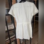 & Other Stories & other stories linen romper wrap tie front short sleeve playsuit pockets Photo 5