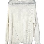 American Eagle Ivory White Open Knit Oversized Sweater Photo 1