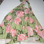 L'IDÉE Olympia Gown pleated floral green maxi dress size 12 Photo 7