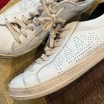 P448 Women’s John Sneakers Shoes White Leather Low Top Size 41 / USA 10 1/2 Photo 2