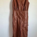 Hutch Anthropologie  Faux-Leather Utility Jumpsuit Size: S Photo 0