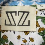 SZ Blockprint Jumpsuit Padra Print in Moss Floral Cotton One Photo 4