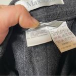 Max Mara grey striped wool angora high waist tailored dress pants sz 2 Photo 7