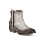 Circle G  • White & Black Zipper Fashion Booties western painted distressed Photo 1