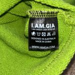 I am gia I.AM.GIA Mizar Hoodie Green Cropped Sweatshirt Embroidered Logo Boxy Green XS Photo 9
