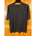 Jeanne pierre  Womens Shirt Size M Medium Black Sparkly Metallic (4028) Photo 4