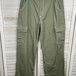 H&M (Divided) Baggy Wide Leg Cargo Pants Army Green-10 Photo 0