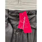 Commando Black Faux Leather Paperbag Waist Crop Pants Size L NWT Photo 3