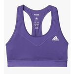 Adidas  Sports Bra Womens Purple Techfit Racerback Activewear Workout Size M Photo 1