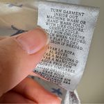 Zac and Rachel  White Blue Star Print Button Down Shirt Womens L Lightweight Fabric Photo 4