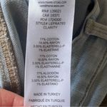 frame denim  Size 27 Le Easy Flare Jeans Lightwash Blue Wash Fray Raw Hem Stretch Photo 11