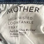 Mother High Waisted Looker Ankle Fray Just Like The Ones We Used To Know Jeans Blue Size 29 Photo 8