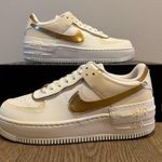 Nike Air Force 1 Shadow White Gold Photo 1