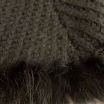 Love Token Knit Black Sweater Vest Shrug Trimmed in Rabbit Fur Womens Size XS Photo 10