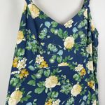 Old Navy  Slip Maxi Dress Women's XL Multi Floral Pleated Spaghetti Sun Summer Photo 6