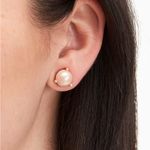 Kate Spade  Blush Pink Pearl Stud Earrings Photo 1