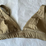 SKIMS  Swim plunge Bikini top, color desert, size L.‎ Photo 0