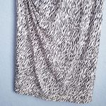 J. McLaughlin  Zebra Print Ruched 3/4 Sleeve Dress Photo 2