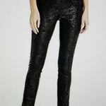 Nic + Zoe Wonder Stretch Embossed Shimmer Slim Pull on Black Pants Womens Size 4 Photo 4