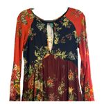 Farm Rio NWT Limited Edition RARE Floral Red and Blue Bell Sleeved Blouse Photo 1