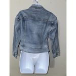 LNDN Denim Landon Denim Cutout Waist Classic Denim Jacket NWT‎ Size XXS Blue Photo 5