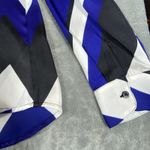 Ralph Lauren NWT  V-neck Top Chevron Pattern Medium Silky Polyester Boutique Chic Photo 5