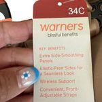 Warner's BLISSFUL BENEFITS underarm smoothing Comfort T shirt Bra NEW Size 34C Tan Photo 4