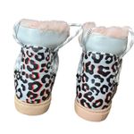 Sophia Webster Clara Sneakers Fur Shearling Leopard Print Statement Shoes Pink Size 6 Photo 3