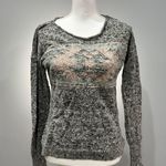 Pink Rose SALE! Gray  Knit Sweater Size M EUC Photo 0