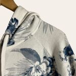 Vintage Havana  White Blue Floral Print Zip Up Cropped Hoodie Size Small Photo 3